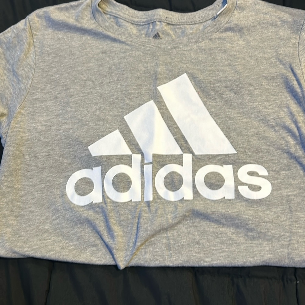 XS Grey Adidas T-shirt with logo